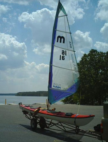 Kayaks can be converted to sail boats